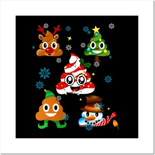 Christmas Poop Posters and Art